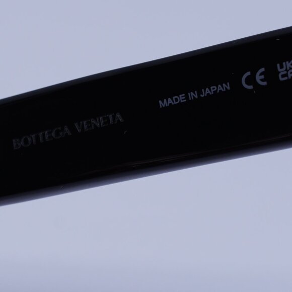 Bottega Veneta BV1143S 001 Sunglasses Black Rectangle Frame, Grey Lenses - Picture 8 of 10